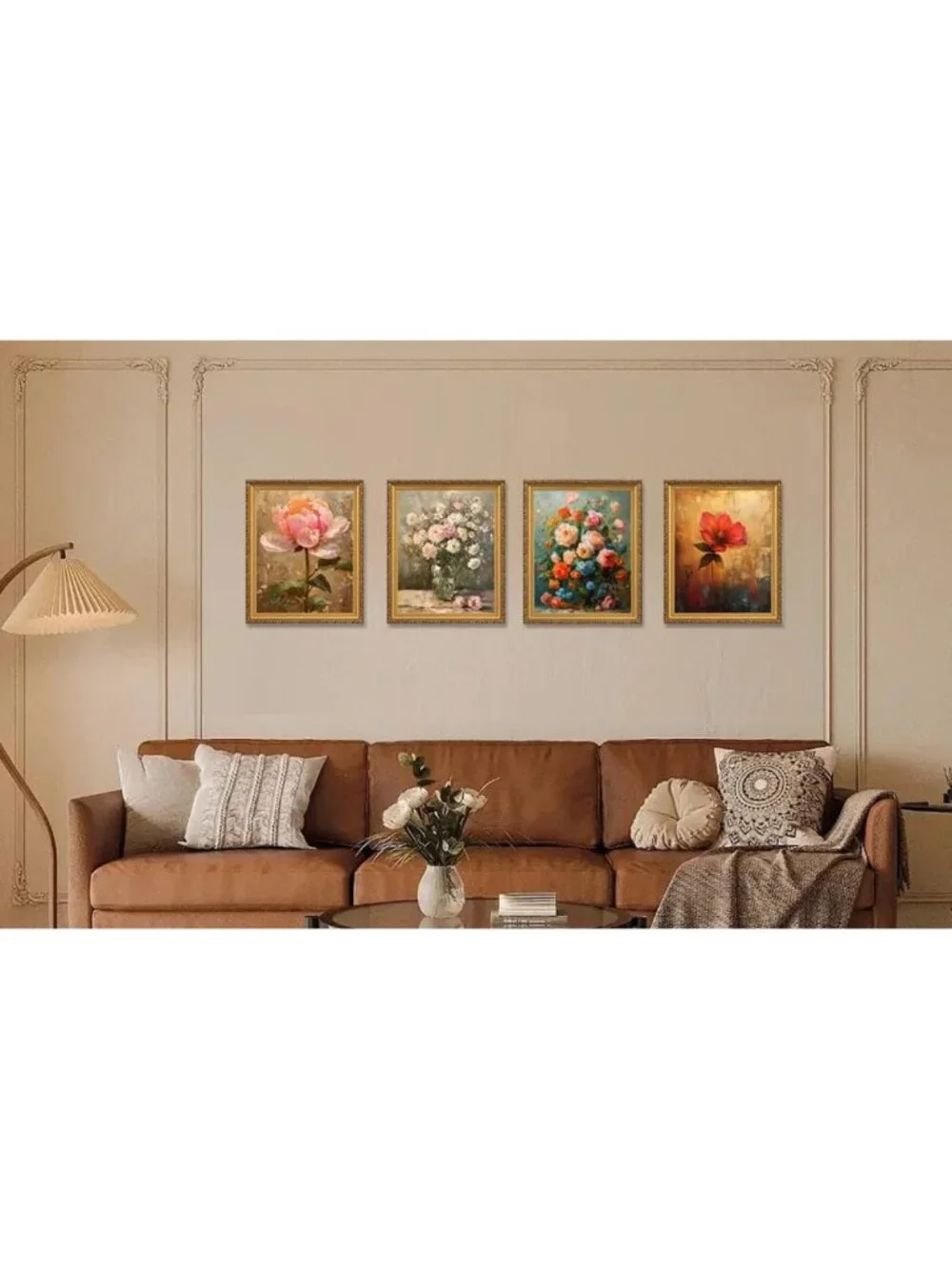 Elegant 8x10 Gold Picture Frame - Wall Hanging & Tabletop Display, Vintage Style